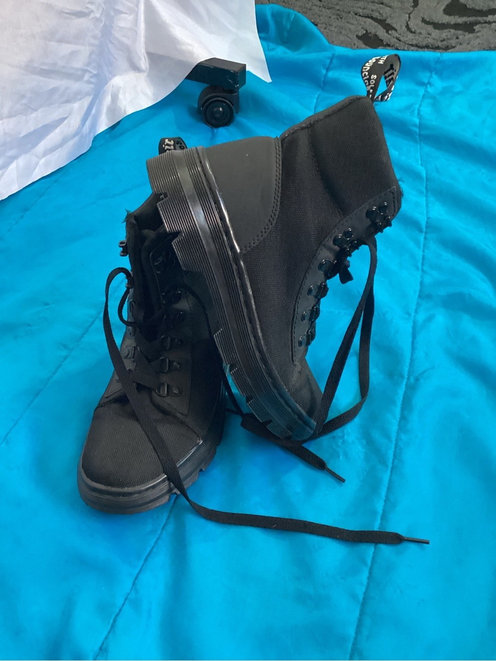 Dr martens Women's Black Lace-Up Combat Boots - Picture 2 of 8